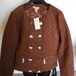 Vertigo Paris Quilted Faux Leather Jacket